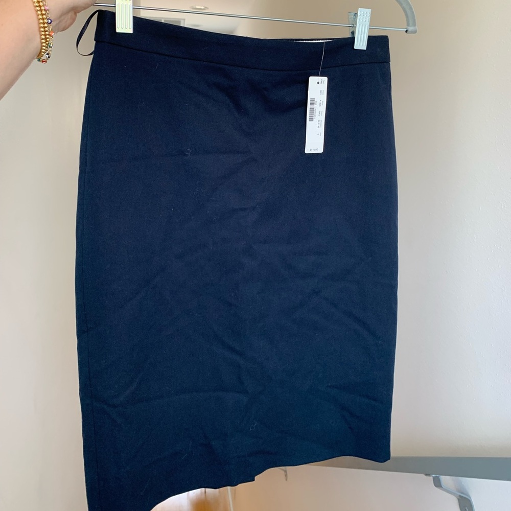 Banana republic navy pencil skirt size 0